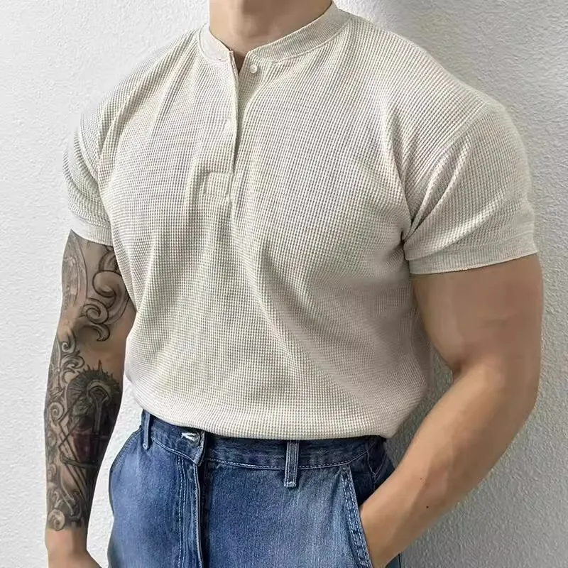 Summer Large Size 300 Pounds American High Street Casual Henry Collar Short Sleeve Shirt Men's Fashion Top Half Sleeve
Summer Large Size 300 Pounds American High Street Casual Henry Collar Short Sleeve Shirt Men's Fashion Top Half Sleeve