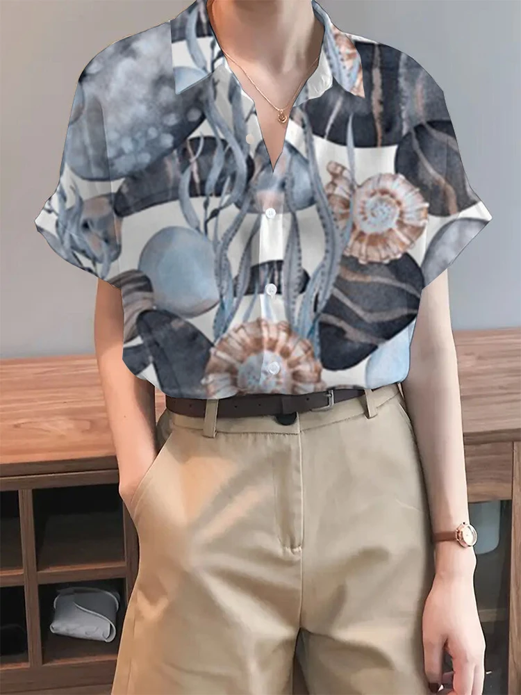 Fashion Women's Shirts and Tops, Casual Ink Painting Pattern Printed Shirt, 2024 Spring Summer Plus Size Women's Shirt Tops
Fashion Women's Shirts and Tops, Casual Ink Painting Pattern Printed Shirt, 2024 Spring Summer Plus Size Women's Shirt Tops
