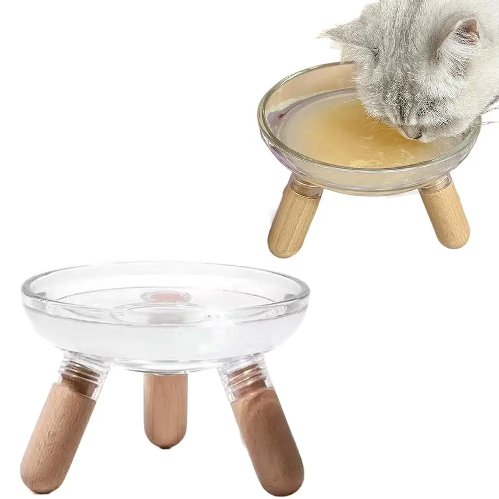 Protect Neck Elevated Cat Bowl Large Diameter Transparent Cat Feeder with Stand Non-slip Wood Bowl Holder Ins Cat Feeding Dishes
Protect Neck Elevated Cat Bowl Large Diameter Transparent Cat Feeder with Stand Non-slip Wood Bowl Holder Ins Cat Feeding Dishes