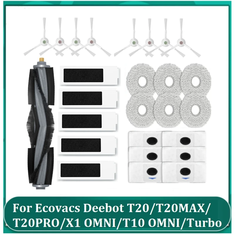 AC88-Main Side Brush Dust Bag Mop Cloth Filter For Ecovacs Deebot T20/T20MAX/T20PRO/X1 OMNI/T10 Omni/Turbo Vacuum Cleaner
AC88-Main Side Brush Dust Bag Mop Cloth Filter For Ecovacs Deebot T20/T20MAX/T20PRO/X1 OMNI/T10 Omni/Turbo Vacuum Cleaner
