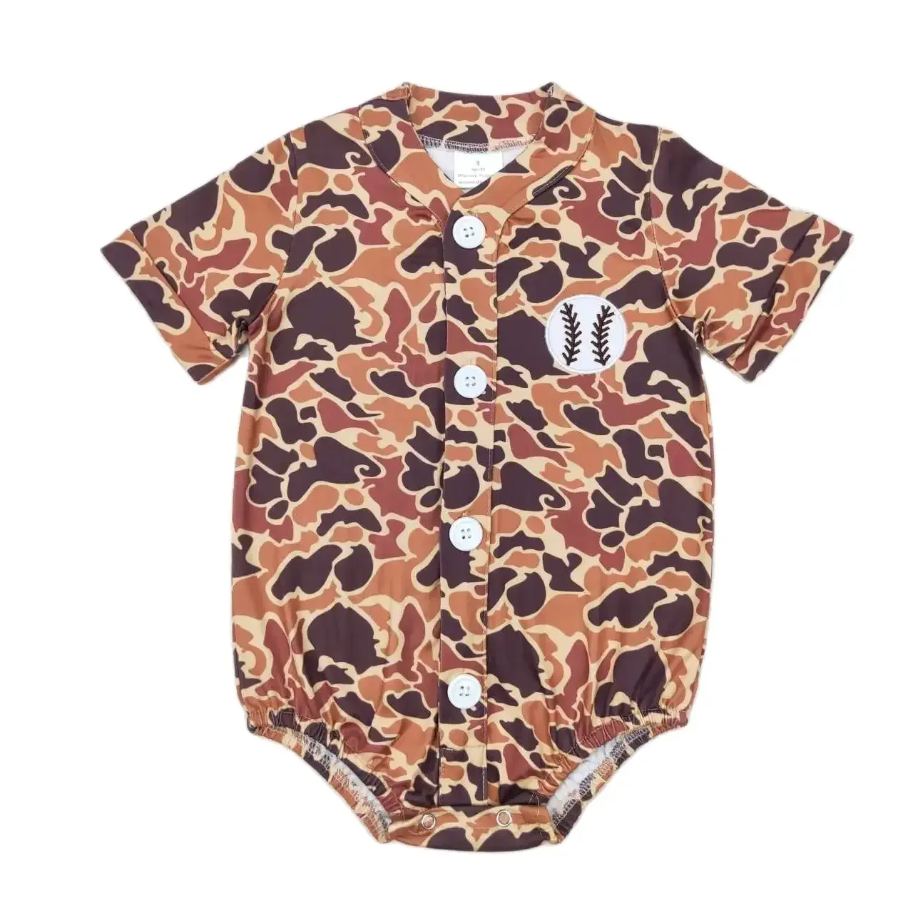SR1684 Good Quality Baby Boy Clothes Short Sleeves Top Embroidery Baseball Brown Print With Jumpsuit Children Clothes
SR1684 Good Quality Baby Boy Clothes Short Sleeves Top Embroidery Baseball Brown Print With Jumpsuit Children Clothes