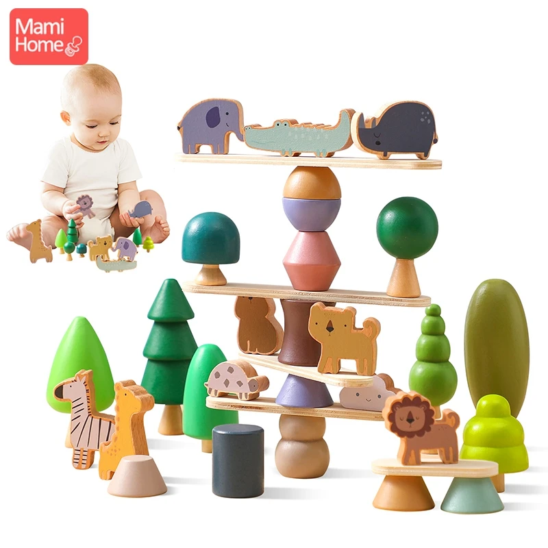 Baby Wooden Stacking Building Blocks Balance Toys Children Animal Trees Building High Board Games Montessori Educational Toys
Baby Wooden Stacking Building Blocks Balance Toys Children Animal Trees Building High Board Games Montessori Educational Toys