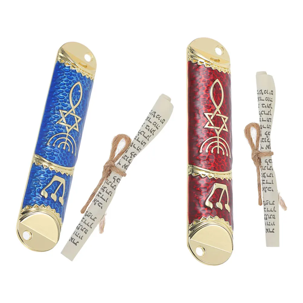 Doorpost Decorations Home Catholic Mezuzah Gatepost Holy Scroll Iron Hebrew Scripture
Doorpost Decorations Home Catholic Mezuzah Gatepost Holy Scroll Iron Hebrew Scripture