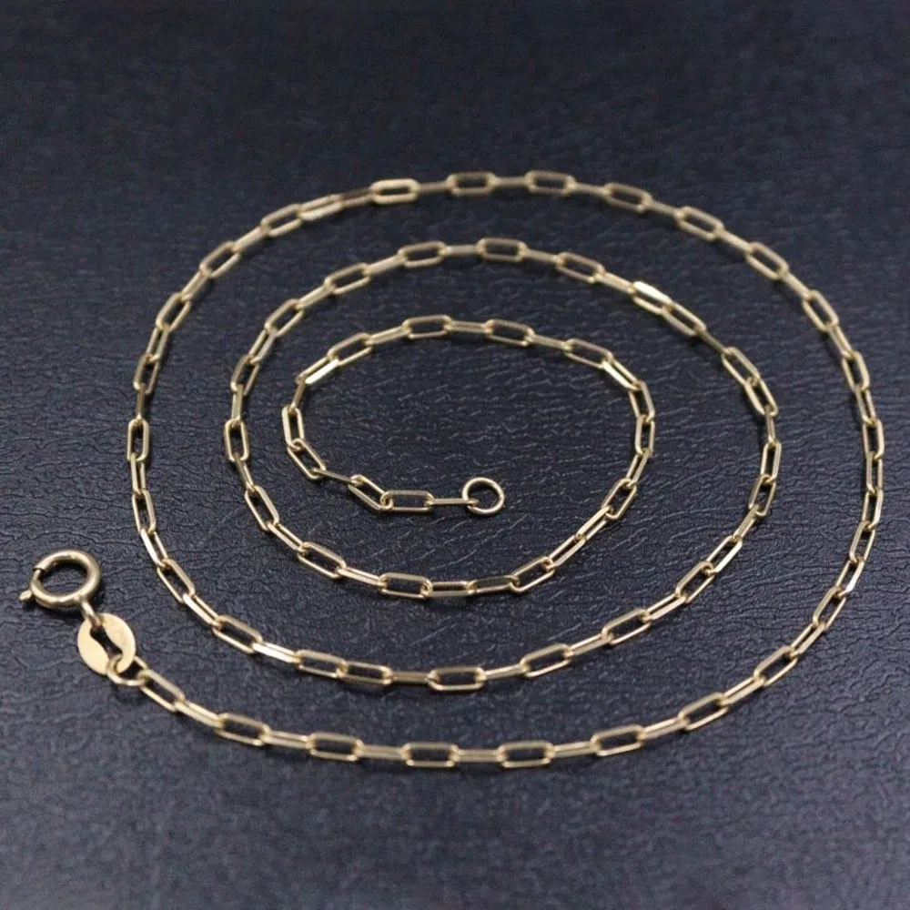 Real Pure 18K Yellow Gold Chain Women 1.8mm Square Rolo Link Necklace 3.1g /43cm
Real Pure 18K Yellow Gold Chain Women 1.8mm Square Rolo Link Necklace 3.1g /43cm