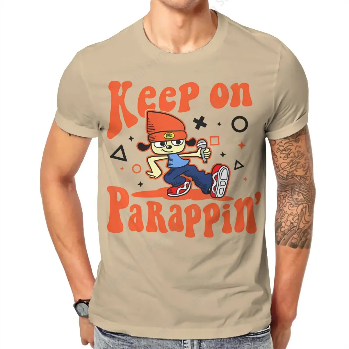 100% Cotton PaRappa The Rapper T-shirt Keep On Special Print Breathable Men's Women's T-Shirts Loose Oversized Short Tee
100% Cotton PaRappa The Rapper T-shirt Keep On Special Print Breathable Men's Women's T-Shirts Loose Oversized Short Tee