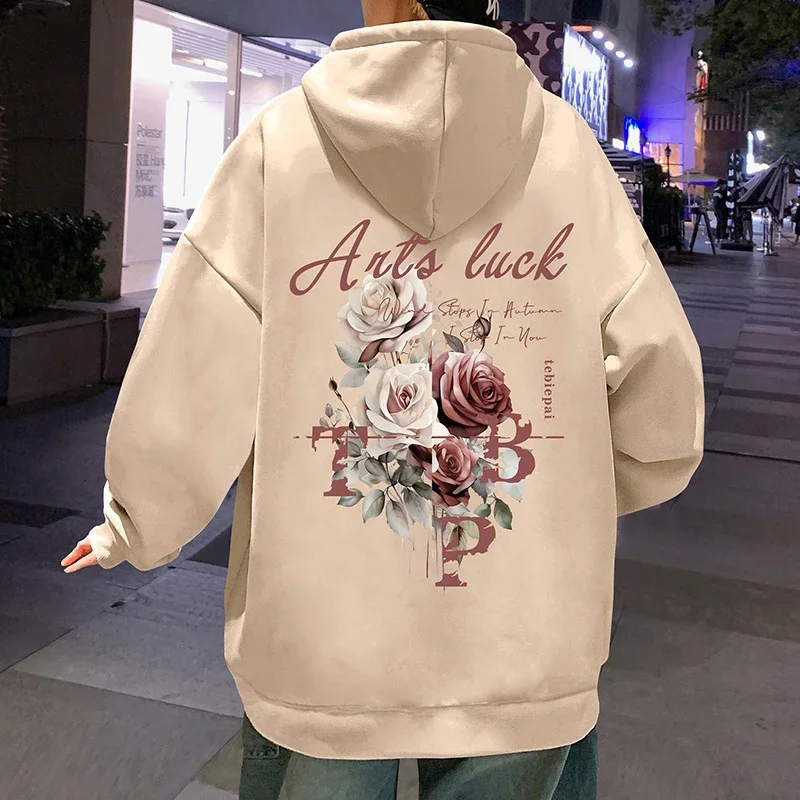 American Rose Print Hooded Sweater Men's Spring and Autumn Long-sleeved Hooded Top Trendy Brand Heavy Cotton Hoodie Jacket 22ss
American Rose Print Hooded Sweater Men's Spring and Autumn Long-sleeved Hooded Top Trendy Brand Heavy Cotton Hoodie Jacket 22ss