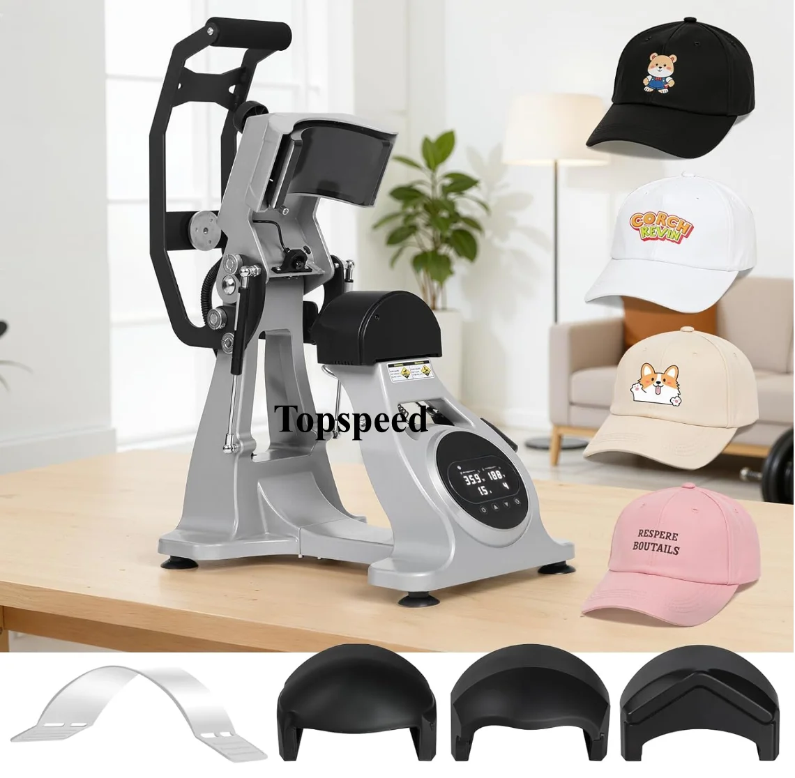Hat Heat Press Machine Double Heater Auto Cap Press Machine With Multi-Timer and Laser 110V, 3pcs Different Hat Pads Included
Hat Heat Press Machine Double Heater Auto Cap Press Machine With Multi-Timer and Laser 110V, 3pcs Different Hat Pads Included