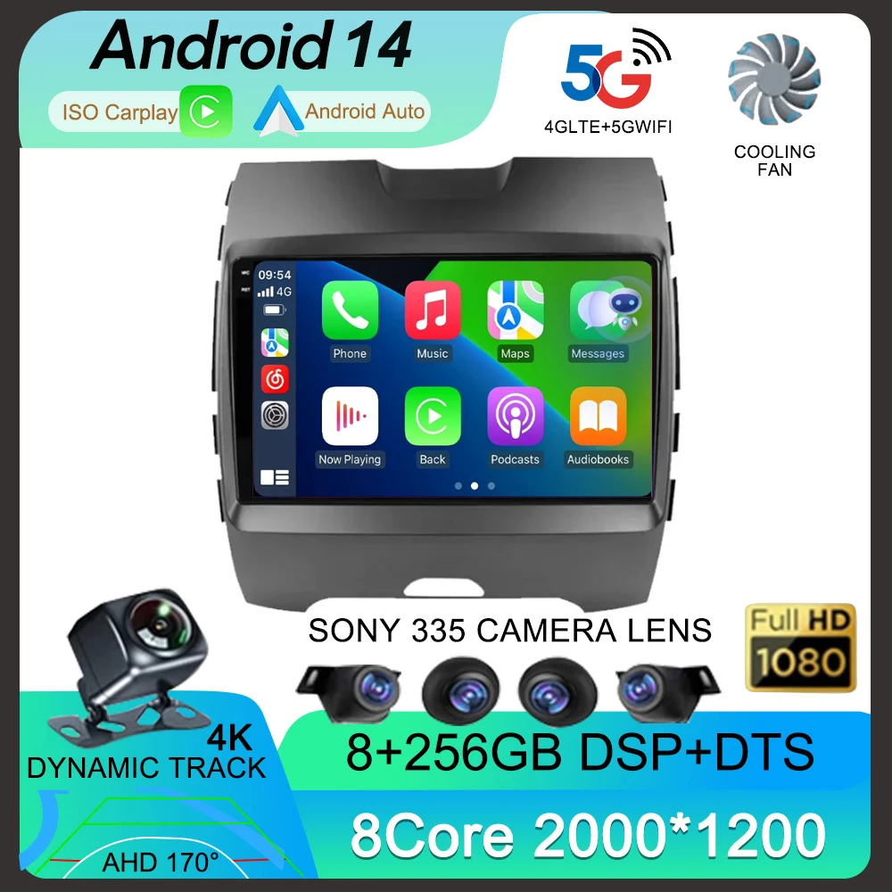 Android 14 Carplay For Ford Ranger 2 Everest 2 For Ford Edge 2 2015 - 2018 Car Radio Multimedia Player GPS Stereo 2din Head Unit
Android 14 Carplay For Ford Ranger 2 Everest 2 For Ford Edge 2 2015 - 2018 Car Radio Multimedia Player GPS Stereo 2din Head Unit