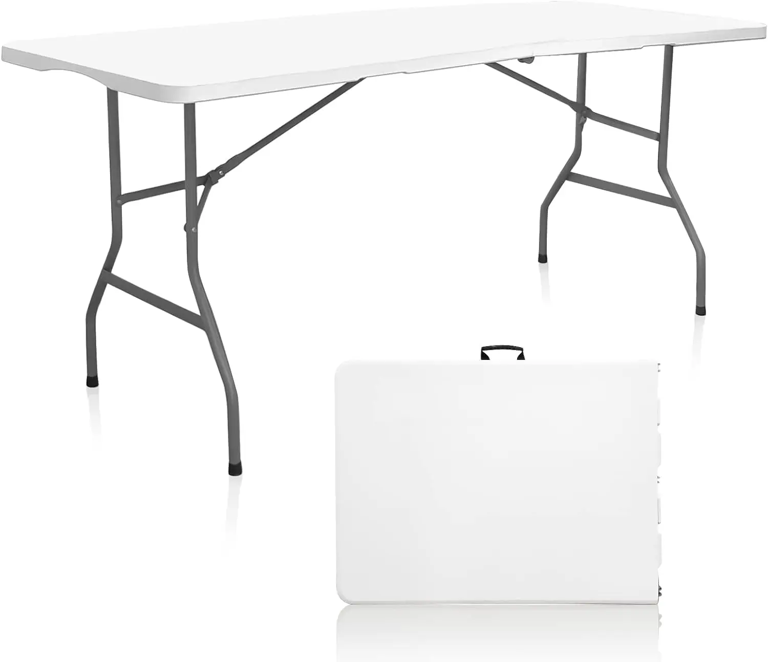 Folding Table,6Ft Indoor Outdoor Heavy Duty Portable Folding Square Plastic Dining Table W/Handle, Lock For Picnic, Party,
Folding Table,6Ft Indoor Outdoor Heavy Duty Portable Folding Square Plastic Dining Table W/Handle, Lock For Picnic, Party,