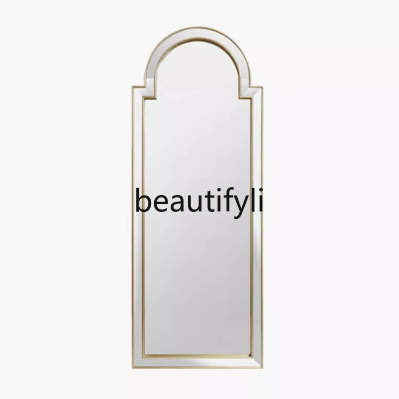 full-length mirror household wooden frame full-length mirror cloakroom floor-to-ceiling arched wall-mounted dressing mirror
full-length mirror household wooden frame full-length mirror cloakroom floor-to-ceiling arched wall-mounted dressing mirror
