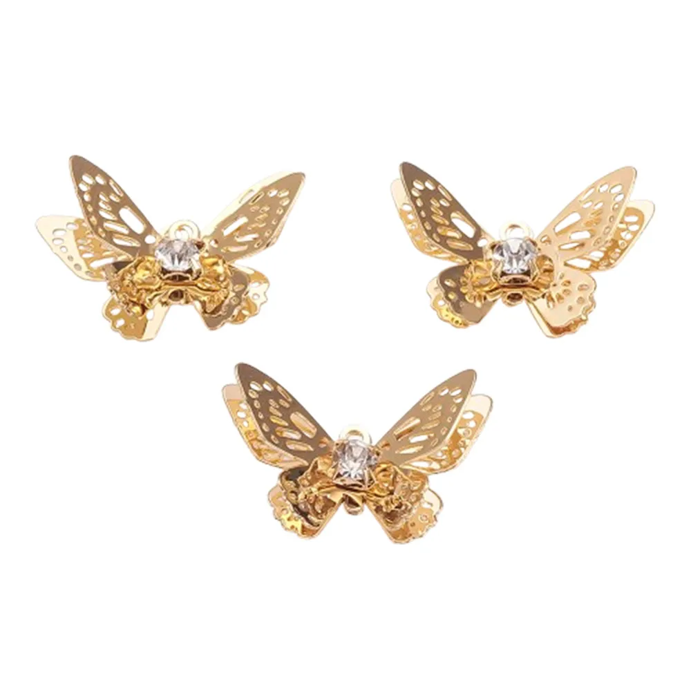 Craftdady 3D Butterfly Hollow Cubic Zirconia Pendant Insect Wing Exquisite Charm 18K Gold Plated Women Jewelry Making 13.5x20mm
Craftdady 3D Butterfly Hollow Cubic Zirconia Pendant Insect Wing Exquisite Charm 18K Gold Plated Women Jewelry Making 13.5x20mm