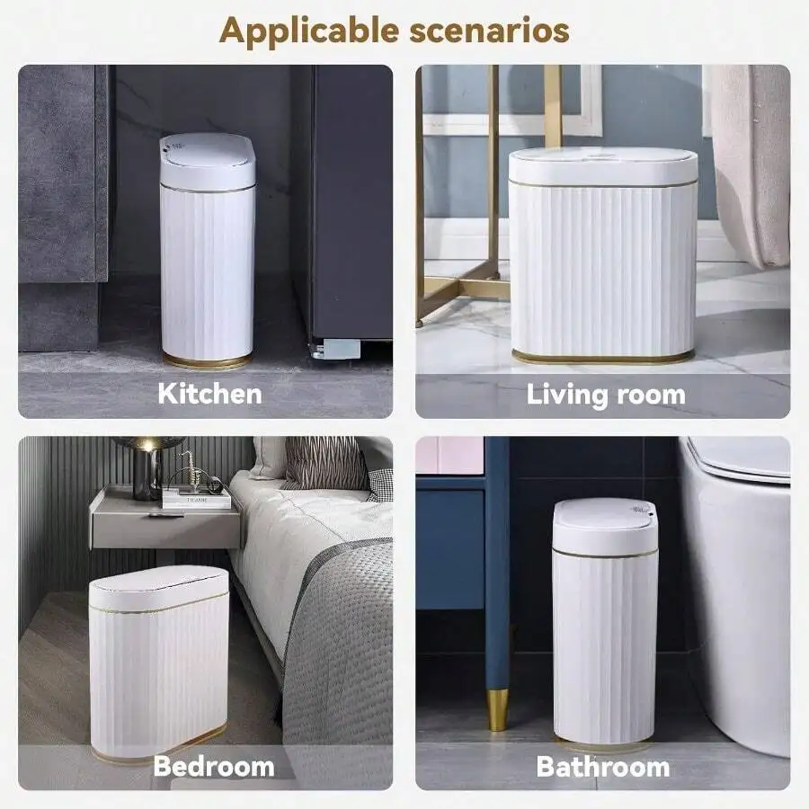 Smart Touch Sensor Trash Can 6.6L White For Kitchen Living Room Bedroom Bathroom
Smart Touch Sensor Trash Can 6.6L White For Kitchen Living Room Bedroom Bathroom
