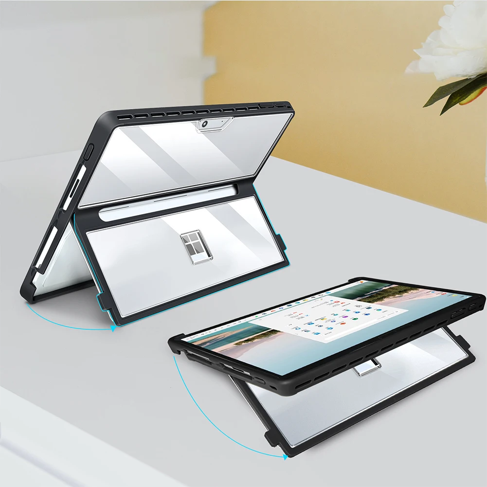 Case for Microsoft Surface Pro 11/10/9/8 13 Inch Shockproof Protective Rugged Cover Compatible with Type Cover Keyboard
Case for Microsoft Surface Pro 11/10/9/8 13 Inch Shockproof Protective Rugged Cover Compatible with Type Cover Keyboard