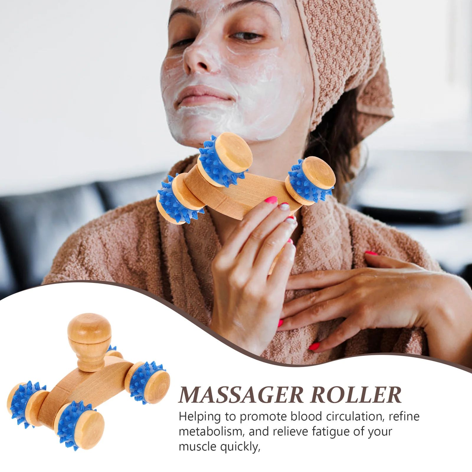 3Pcs Wooden Muscle Roller Body Massager Portable Back Neck Leg Massage Tool for Fitness Relax Handheld Massage Roller
3Pcs Wooden Muscle Roller Body Massager Portable Back Neck Leg Massage Tool for Fitness Relax Handheld Massage Roller