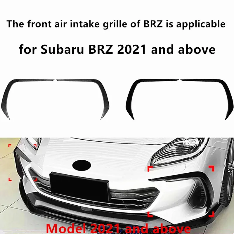 for Subaru BRZ 2021 and above front bumper side wing front air intake air knife car sticker modification parts
for Subaru BRZ 2021 and above front bumper side wing front air intake air knife car sticker modification parts