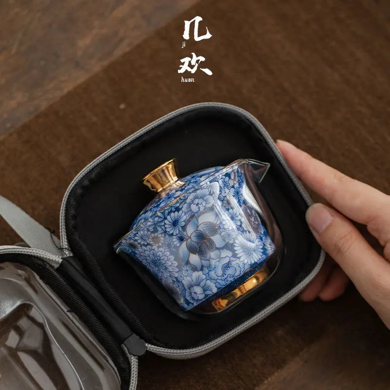 Travel Set Suit Ceramic Quick Cup Outdoor Portable Bag Tureen One Pot Two Cups Gift
Travel Set Suit Ceramic Quick Cup Outdoor Portable Bag Tureen One Pot Two Cups Gift