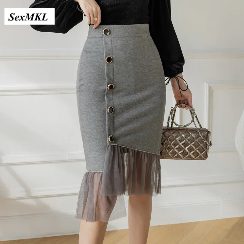 Faldas Mujer Moda 2023 Fashion High Waist Bodycon Sexy Skirts Women Korean Clothes Black Gray Elegant Button Red Pencil Skirt
Faldas Mujer Moda 2023 Fashion High Waist Bodycon Sexy Skirts Women Korean Clothes Black Gray Elegant Button Red Pencil Skirt