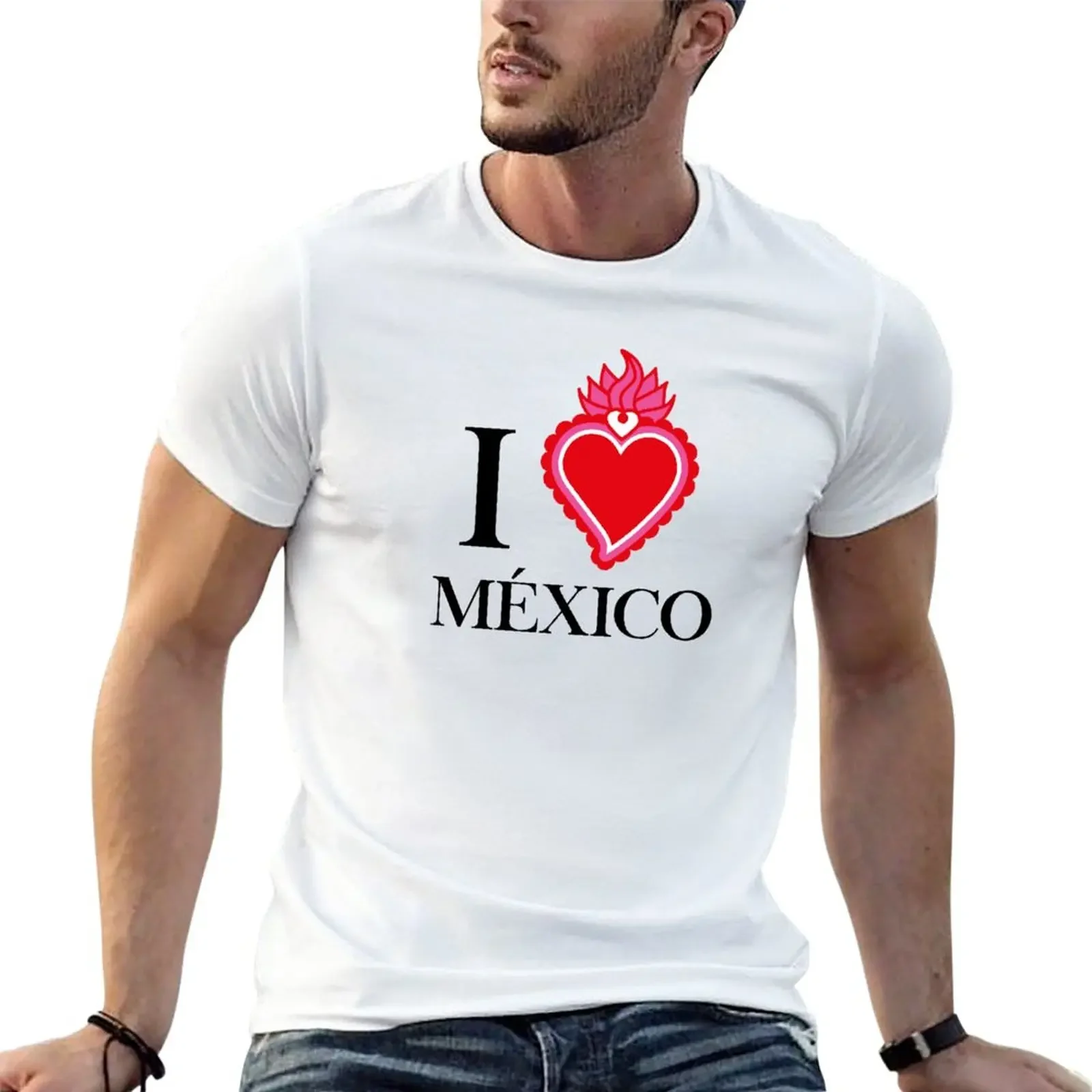 New I Love Mexico in White T-Shirt Aesthetic clothing T-shirt for a boy summer tops T-shirts for men cotton
New I Love Mexico in White T-Shirt Aesthetic clothing T-shirt for a boy summer tops T-shirts for men cotton