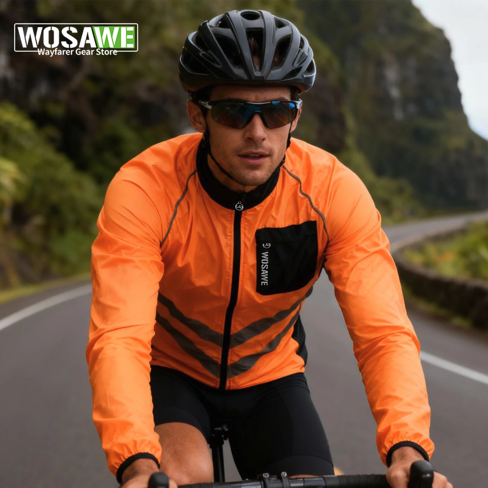 WOSAWE Cycling Jacket Lightweight Windproof Clothing Long-sleeved Jersey Bike Windbreaker Reflective UV Protection Jacket
WOSAWE Cycling Jacket Lightweight Windproof Clothing Long-sleeved Jersey Bike Windbreaker Reflective UV Protection Jacket