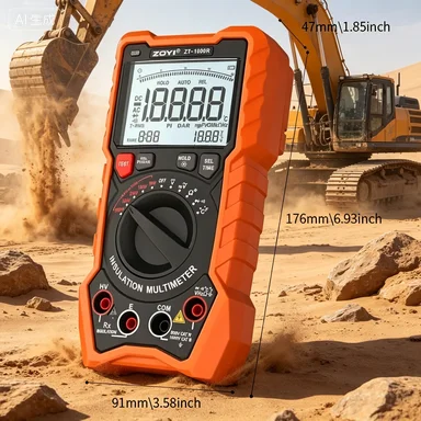 ZT-1000R Insulation Resistance Meter High-Precision 1000V Digital Megohmmeter Auto/Manual Ranging CE Certified Multimeter
ZT-1000R Insulation Resistance Meter High-Precision 1000V Digital Megohmmeter Auto/Manual Ranging CE Certified Multimeter