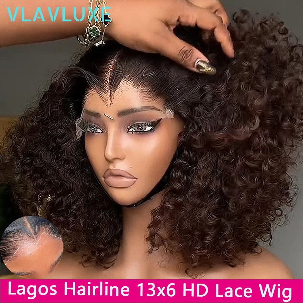13X4 HD Lace Lagos Hairline 16-36 Inch 400 Density Brown Color Curly Wigs Glueless 100% Human Hair Kinky Curly Remy Colored Wigs
13X4 HD Lace Lagos Hairline 16-36 Inch 400 Density Brown Color Curly Wigs Glueless 100% Human Hair Kinky Curly Remy Colored Wigs