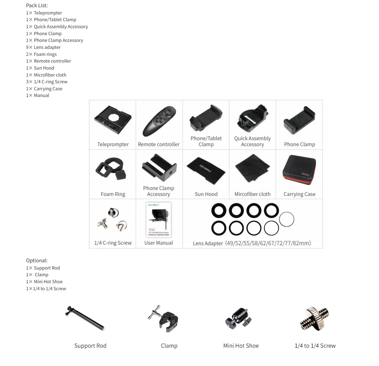 Ссылка на сравнение цен на аксессуары FEELWORLD TP10
Ссылка на сравнение цен на аксессуары FEELWORLD TP10
