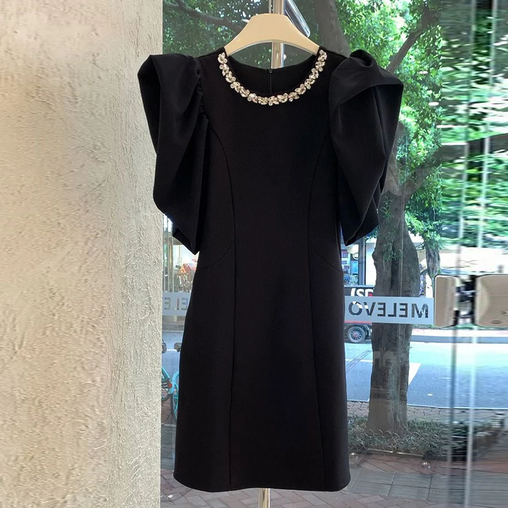 French socialite high-end Hepburn small black dress high-end fashion black bubble sleeve dress women's summer
French socialite high-end Hepburn small black dress high-end fashion black bubble sleeve dress women's summer