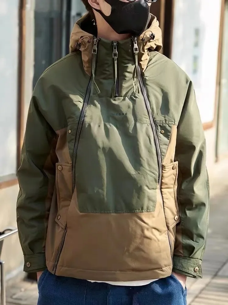 Мужская теплая куртка в стиле ретро с двойной молнией, осенне-зимняя рабочая одежда, свободное хлопковое пальто Haome, утепленная верхняя одежда с длинными рукавами и капюшоном
Мужская теплая куртка в стиле ретро с двойной молнией, осенне-зимняя рабочая одежда, свободное хлопковое пальто Haome, утепленная верхняя одежда с длинными рукавами и капюшоном