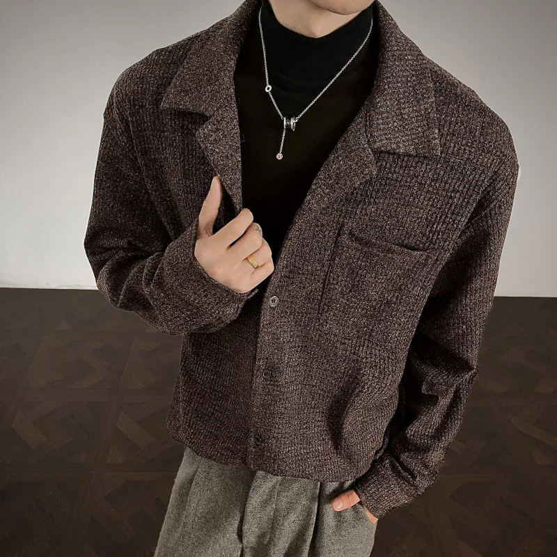 American Retro Cuban Collar Long Sve irt Men Women Autumn Winter Loose Texture Small Fraance Sle irt Coat
American Retro Cuban Collar Long Sve irt Men Women Autumn Winter Loose Texture Small Fraance Sle irt Coat