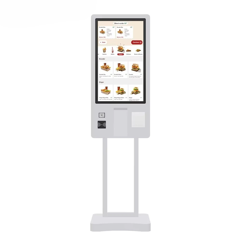 21.5-Inch Interactive Self-Pay Kiosk Touch Screen Pos Nfc Restaurant Self-Order Machine
21.5-Inch Interactive Self-Pay Kiosk Touch Screen Pos Nfc Restaurant Self-Order Machine