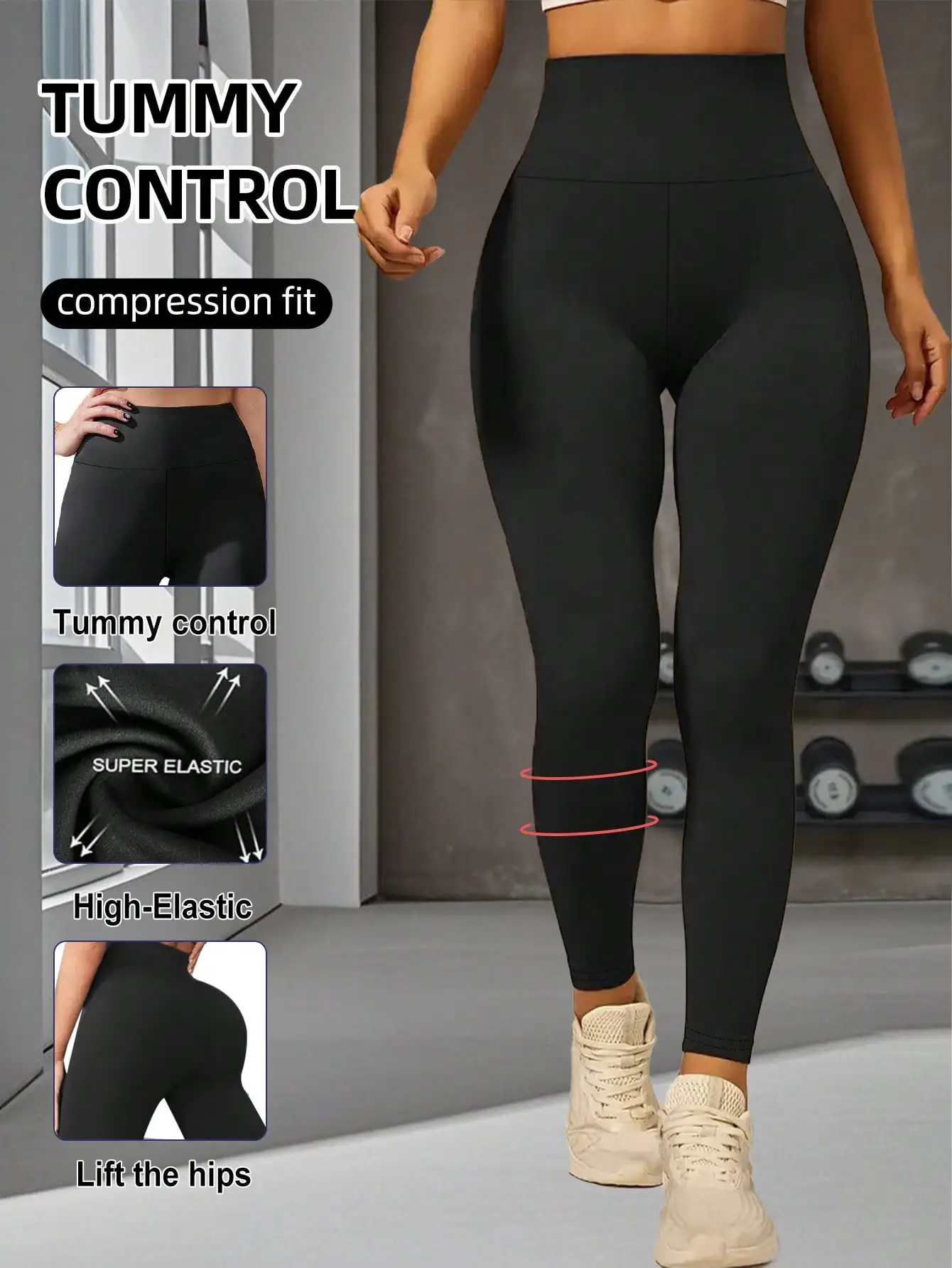 Women High Waist Long Workout Leggings, Summer Sports Casual Pants, Cinched Waist Lifting Yoga Trousers, Firm Abdominal Control Base Layer Pants Tights Black Spring
Women High Waist Long Workout Leggings, Summer Sports Casual Pants, Cinched Waist Lifting Yoga Trousers, Firm Abdominal Control Base Layer Pants Tights Black Spring