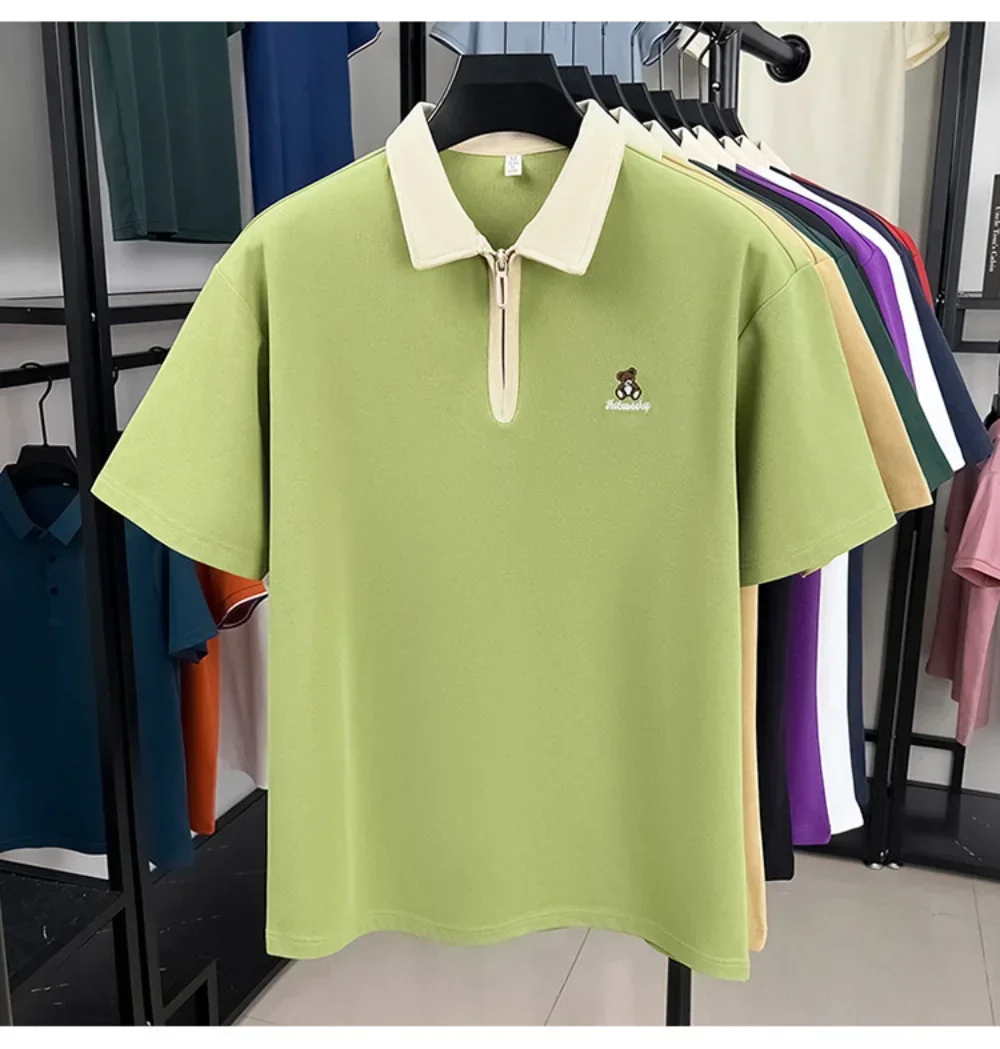 Summer Polo Men's New Zipper T-shirt High Quality Casual Short Sleeve Pullover Tee
Summer Polo Men's New Zipper T-shirt High Quality Casual Short Sleeve Pullover Tee