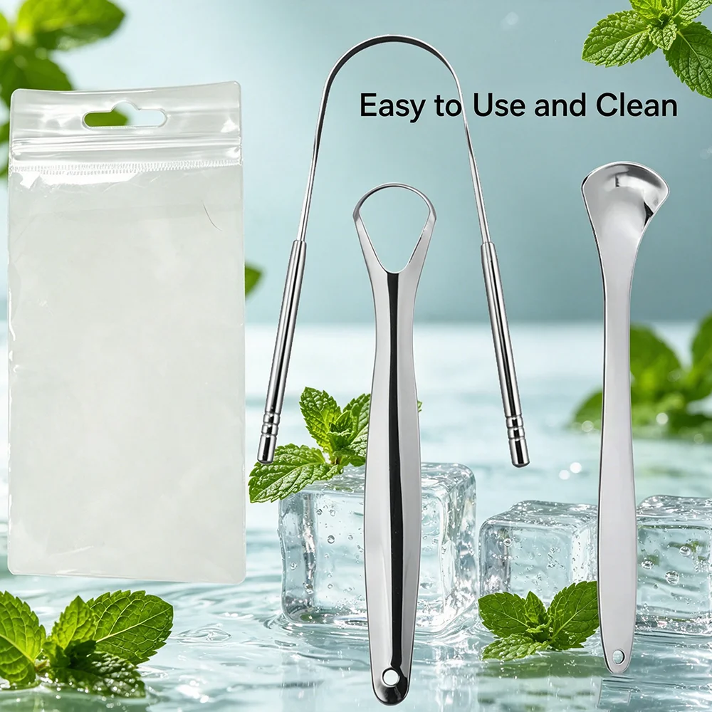 3PCS Portable Dental Care Scraper Stainless Steel Material Practical Tongue Cleaning Supply Fit Personal Daily Oral Care
3PCS Portable Dental Care Scraper Stainless Steel Material Practical Tongue Cleaning Supply Fit Personal Daily Oral Care 