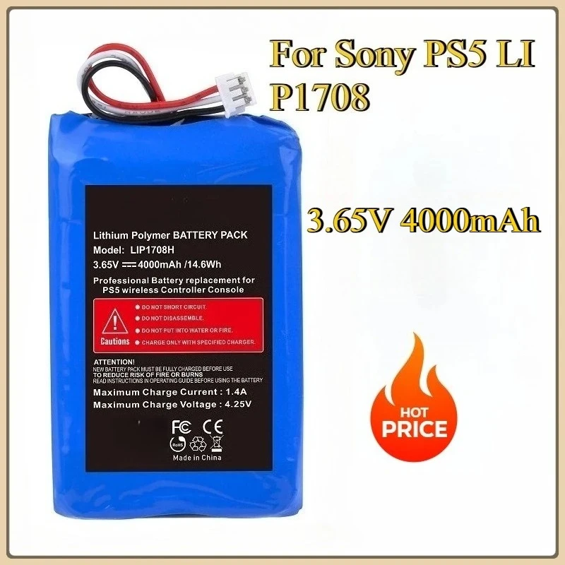 New Rechargeable Battery for Sony PS5 LIP1708 DualSense Game Controllers Higher Power 4000mAh
New Rechargeable Battery for Sony PS5 LIP1708 DualSense Game Controllers Higher Power 4000mAh
