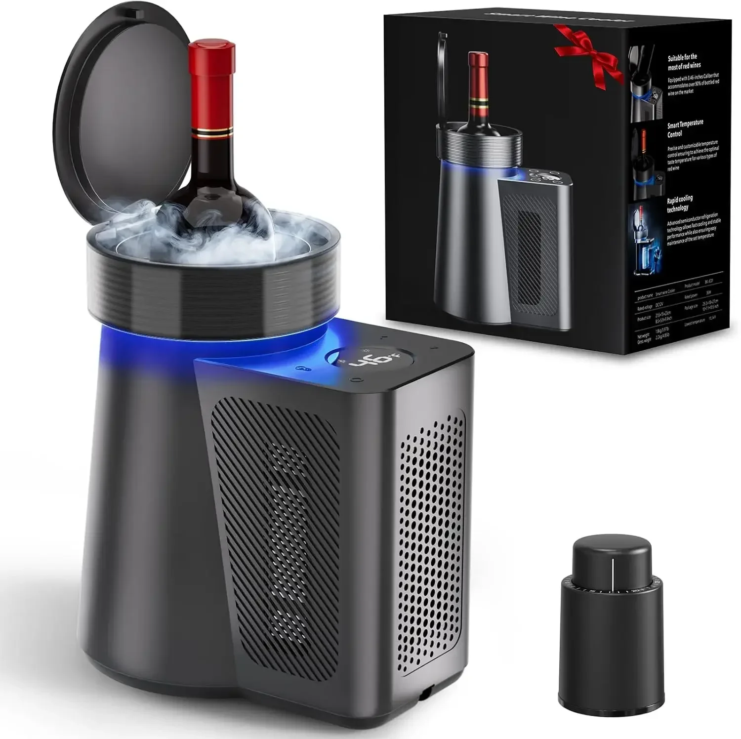 Electric Wine Chiller Temperature Keeper Fits Standard 750ml Bottles Maintains Temperature Low Noise Christmas Gift Set For Wine
Electric Wine Chiller Temperature Keeper Fits Standard 750ml Bottles Maintains Temperature Low Noise Christmas Gift Set For Wine