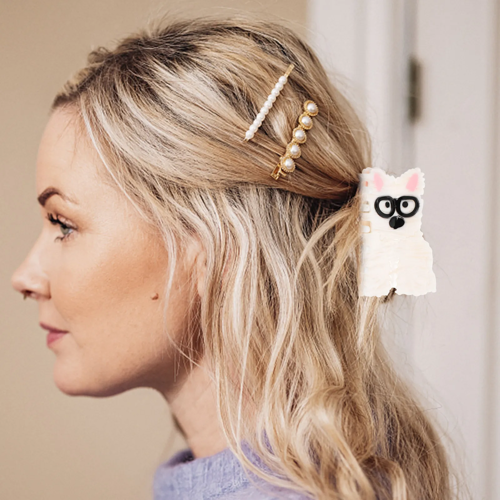 Милые заколки-крабики в форме мультяшной собачки, мини-заколки для хвоста, пластиковые зажимы для густых и средних волос, для женской укладки
Милые заколки-крабики в форме мультяшной собачки, мини-заколки для хвоста, пластиковые зажимы для густых и средних волос, для женской укладки