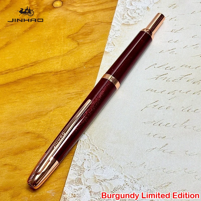 Burgundy Limited Edition!!! JINHAO 20 Press Fountain Pen Retractable Writing Ink Converter Stationery School Supplies PK 10 A1
Burgundy Limited Edition!!! JINHAO 20 Press Fountain Pen Retractable Writing Ink Converter Stationery School Supplies PK 10 A1