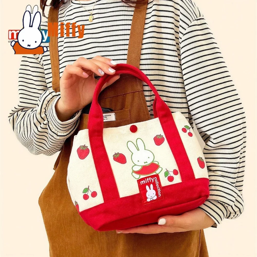 Kawaii Miffy Tote Bag Cute Rabbit Canvas Purse Strawberry Cherry Embroidery Portable Travel Makeup Cosmetic Storage Pouch Gift
Kawaii Miffy Tote Bag Cute Rabbit Canvas Purse Strawberry Cherry Embroidery Portable Travel Makeup Cosmetic Storage Pouch Gift