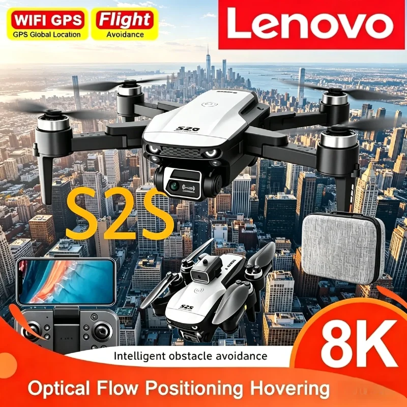 Lenovo S2S Smart GPS Drone 8K Dual-Camera Omnidirectional Obstacle Avoidance Brushless Motor Foldable Photography Quadcopter
Lenovo S2S Smart GPS Drone 8K Dual-Camera Omnidirectional Obstacle Avoidance Brushless Motor Foldable Photography Quadcopter