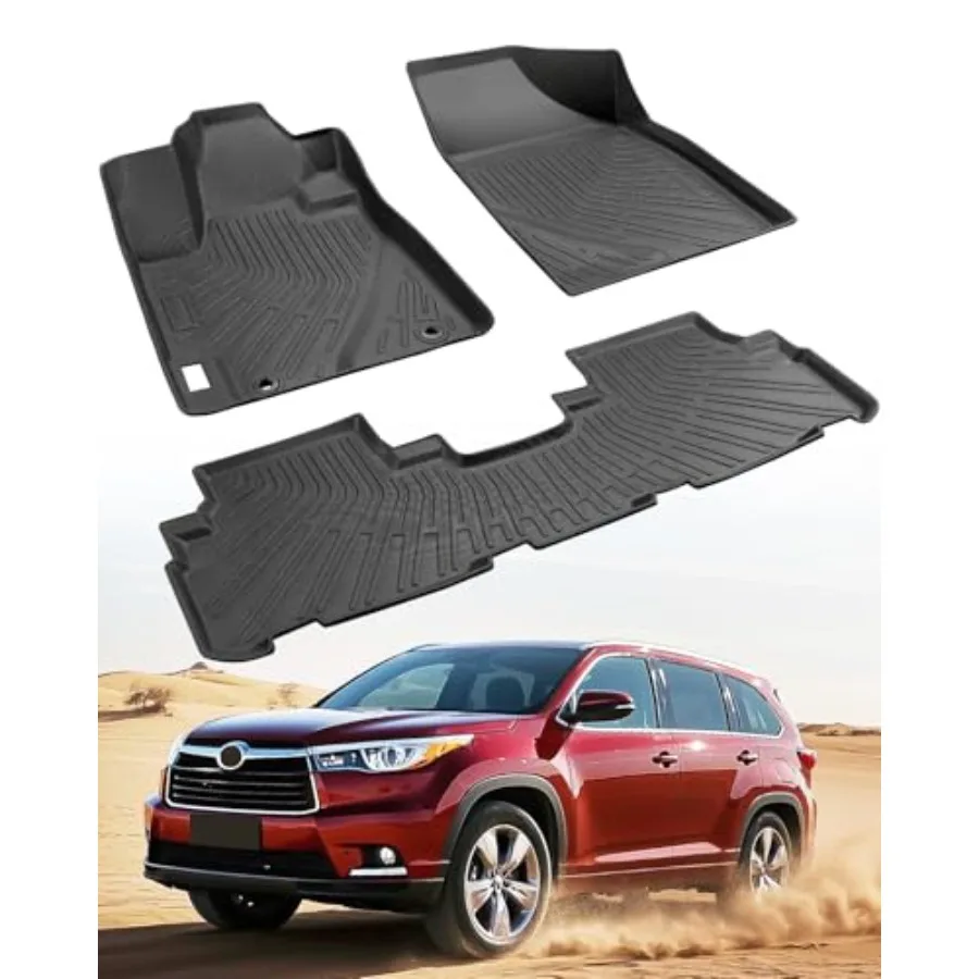 All Weather Floor Mats for Toyota Highlander 2013-2008 Not for Hybrid Heavy Duty Rubber Waterproof Car Accessories Custom Fit F
All Weather Floor Mats for Toyota Highlander 2013-2008 Not for Hybrid Heavy Duty Rubber Waterproof Car Accessories Custom Fit F