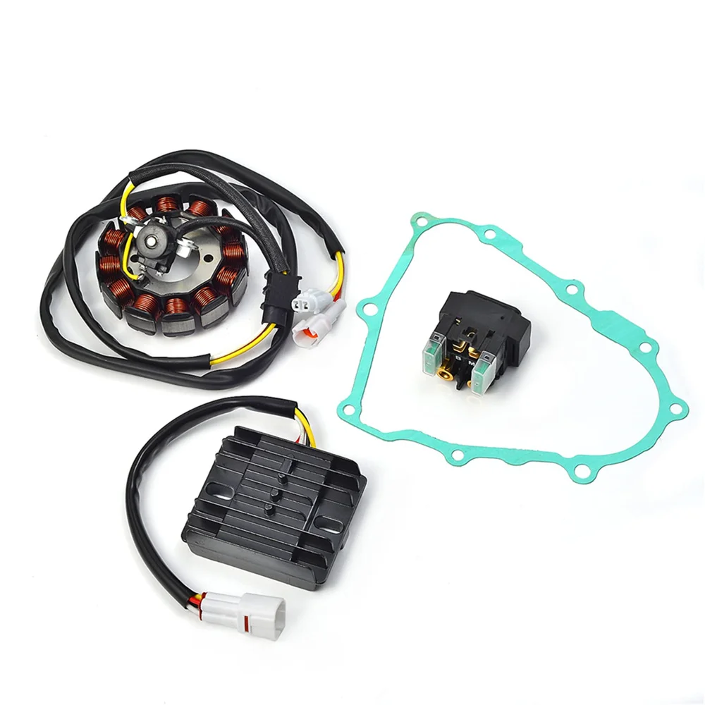 Starter Relay Rectifier Regulator Stator kit and Gasket for Yamaha YFZ450 2004-2009 Magneto Generator
Starter Relay Rectifier Regulator Stator kit and Gasket for Yamaha YFZ450 2004-2009 Magneto Generator