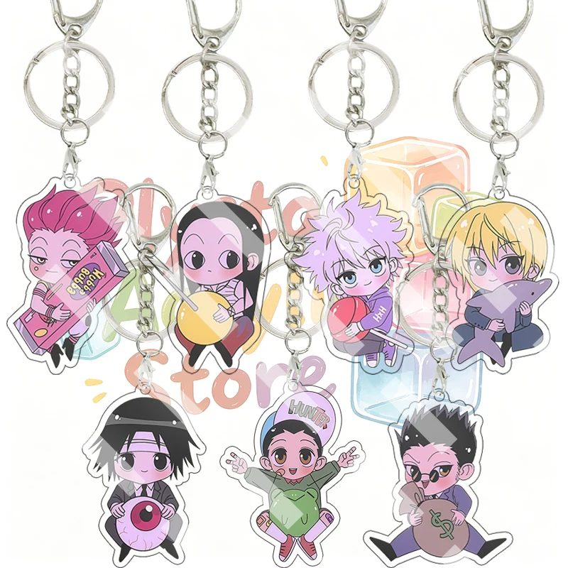 Cute Characters Hisoka Illumi Killua Kurapika Chrollo Gon Leorio Q Version Acrylic Keychain Anime Keyring Backpack Pendant Gifts
Cute Characters Hisoka Illumi Killua Kurapika Chrollo Gon Leorio Q Version Acrylic Keychain Anime Keyring Backpack Pendant Gifts