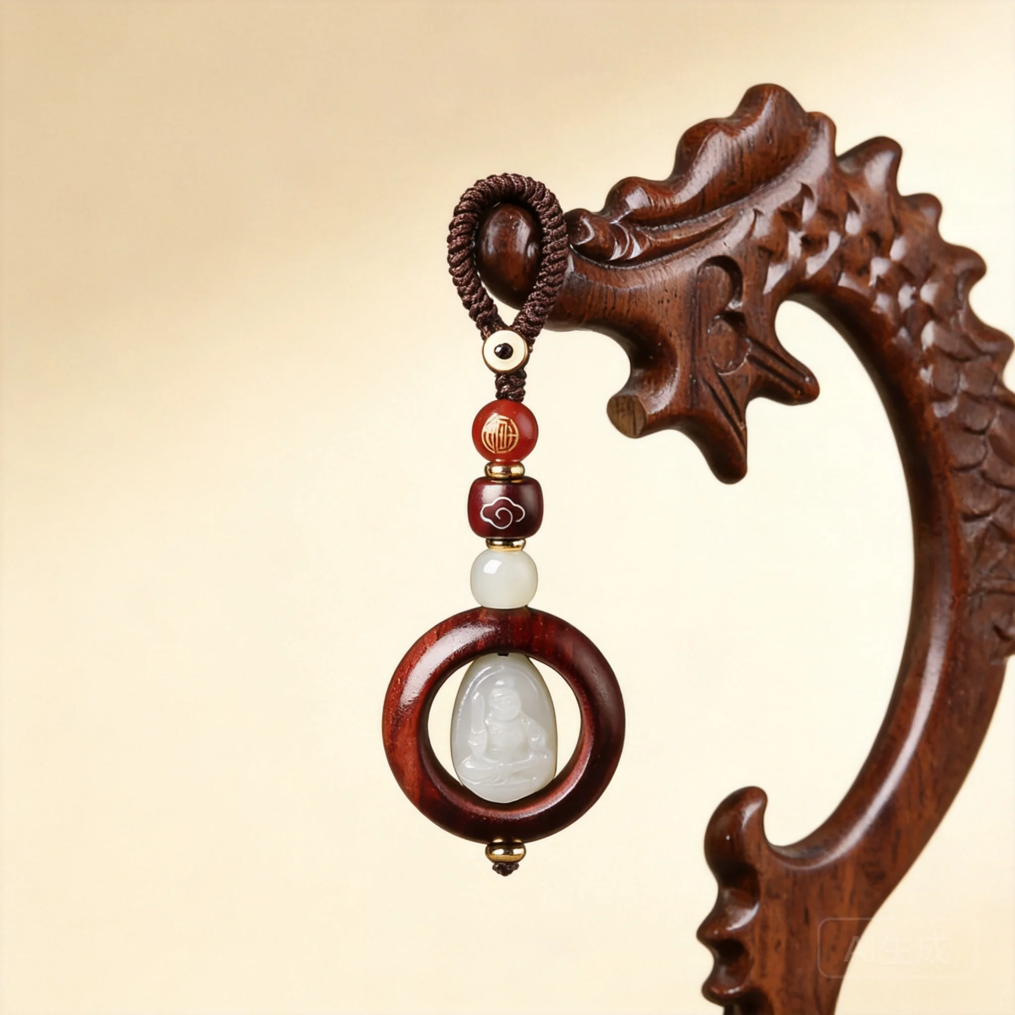 Chinese Style Lucky Hetian Jade Buddha Amulet Red Sandalwood Car Keychain 2026 New Blessing Wealth Attracting Men Phone Charm
Chinese Style Lucky Hetian Jade Buddha Amulet Red Sandalwood Car Keychain 2026 New Blessing Wealth Attracting Men Phone Charm