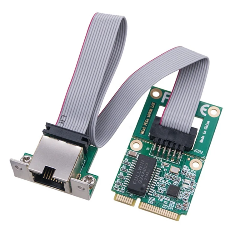 Новая сетевая карта Mini PCI-E 1000 Мбит/с Gigabit Ethernet NIC-адаптер RTL8111F PCI Express 10/100/1000M RJ45 LAN XY
Новая сетевая карта Mini PCI-E 1000 Мбит/с Gigabit Ethernet NIC-адаптер RTL8111F PCI Express 10/100/1000M RJ45 LAN XY