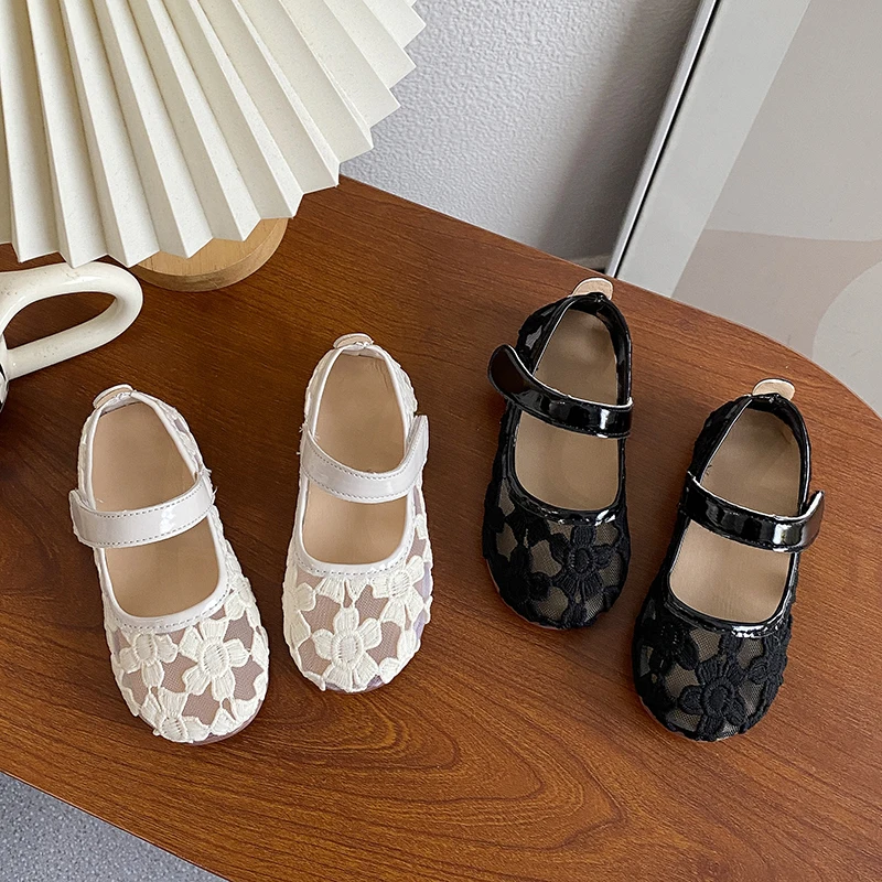 Summer Girl'S Sandals For Party Wedding Floral Black Beige Kids Ballet Flats Elegant Light Anti-Slip Children Princess Shoe 21-3
Summer Girl'S Sandals For Party Wedding Floral Black Beige Kids Ballet Flats Elegant Light Anti-Slip Children Princess Shoe 21-3