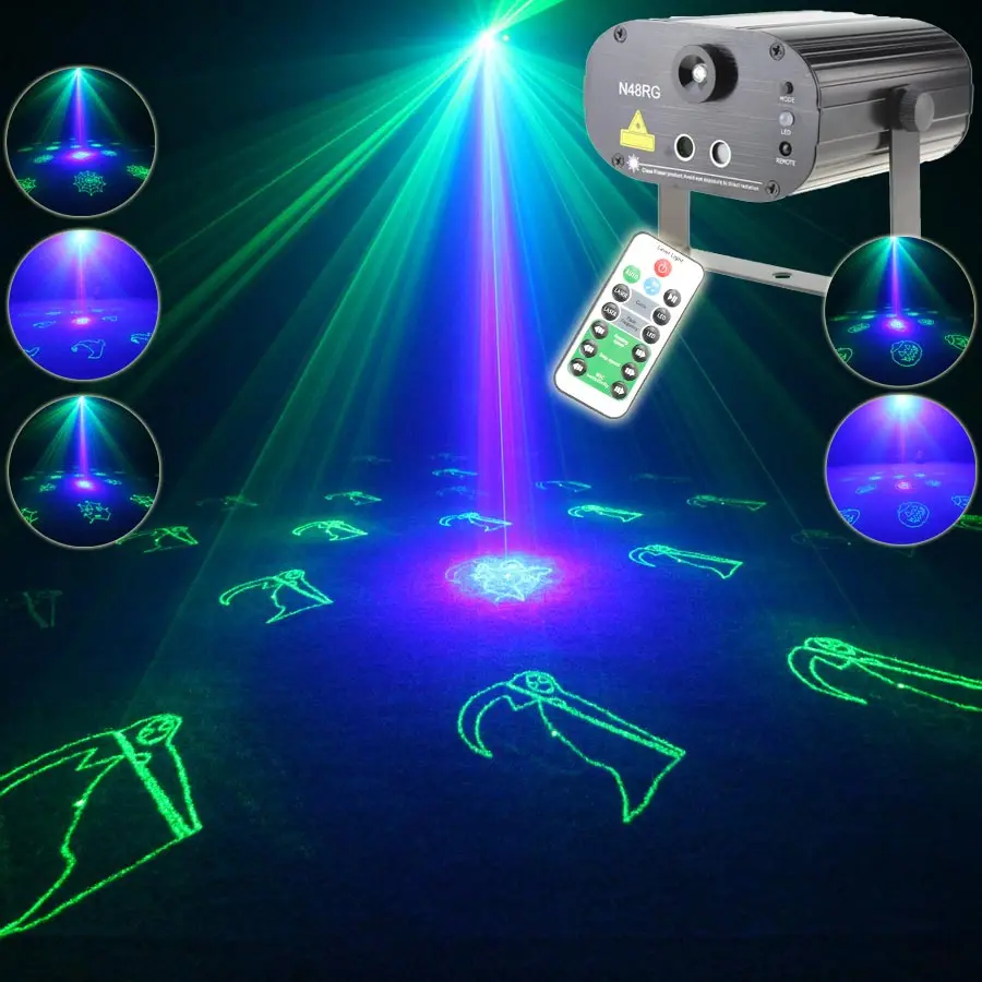 ESHINY G&B Laser Stage Lighting Light 24 Halloween Patterns Projector Blue LED Club Bar DJ Dance Disco Party Holiday Lamp T148D3
ESHINY G&B Laser Stage Lighting Light 24 Halloween Patterns Projector Blue LED Club Bar DJ Dance Disco Party Holiday Lamp T148D3