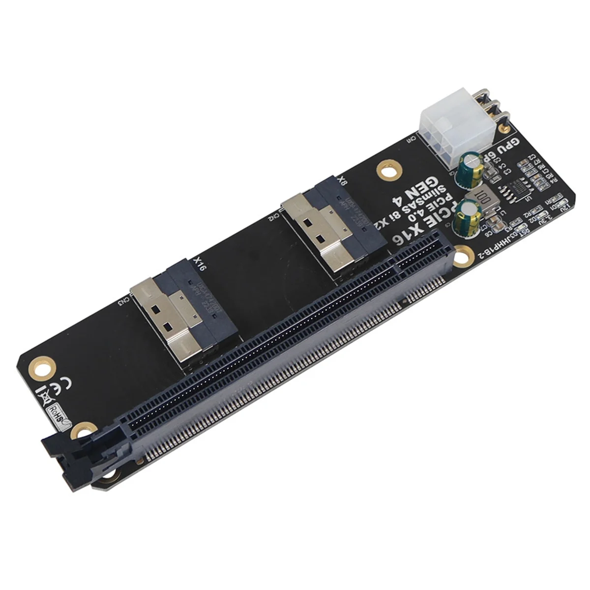 2 in 1 2 Ports SlimSAS 8I X2 to PCIE 4.0 X16 GEN4 Adapter Board Card for Network Card Graphics Video Card Capture Card
2 in 1 2 Ports SlimSAS 8I X2 to PCIE 4.0 X16 GEN4 Adapter Board Card for Network Card Graphics Video Card Capture Card