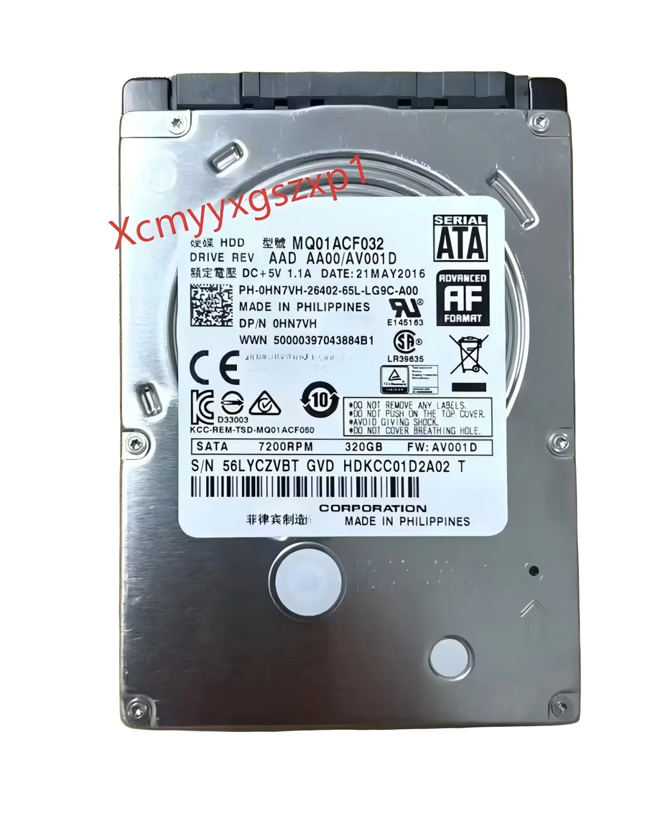1pcs Used for Toshiba 320GB 7200RPM 16MB 2.5" SATA3.0 Laptop HDD Internal Hard Disk Drive MQ01ACF032
1pcs Used for Toshiba 320GB 7200RPM 16MB 2.5" SATA3.0 Laptop HDD Internal Hard Disk Drive MQ01ACF032
