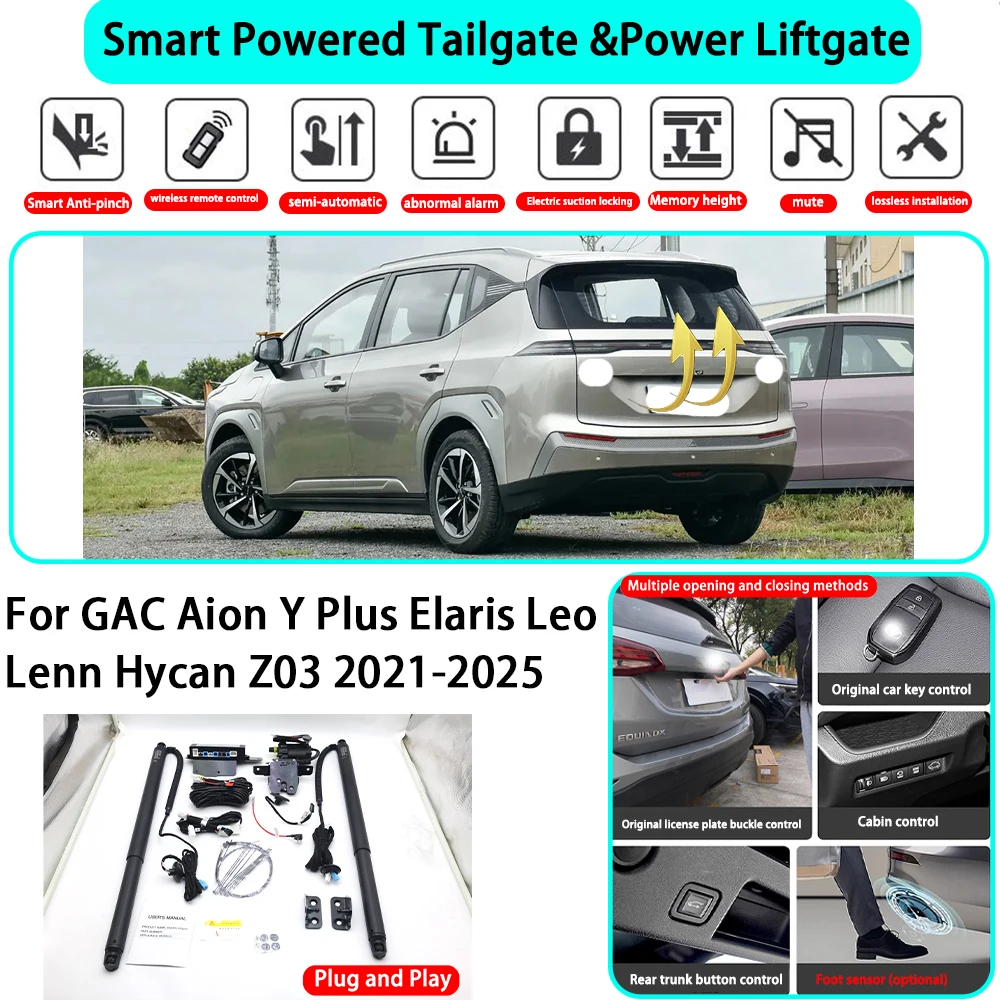 for GAC Aion Y Plus Elaris Leo Lenn Hycan Z03 2021-2025 OEM Smart Automatic Powered Tailgate Electric Power Tailgate Lift Kit
for GAC Aion Y Plus Elaris Leo Lenn Hycan Z03 2021-2025 OEM Smart Automatic Powered Tailgate Electric Power Tailgate Lift Kit