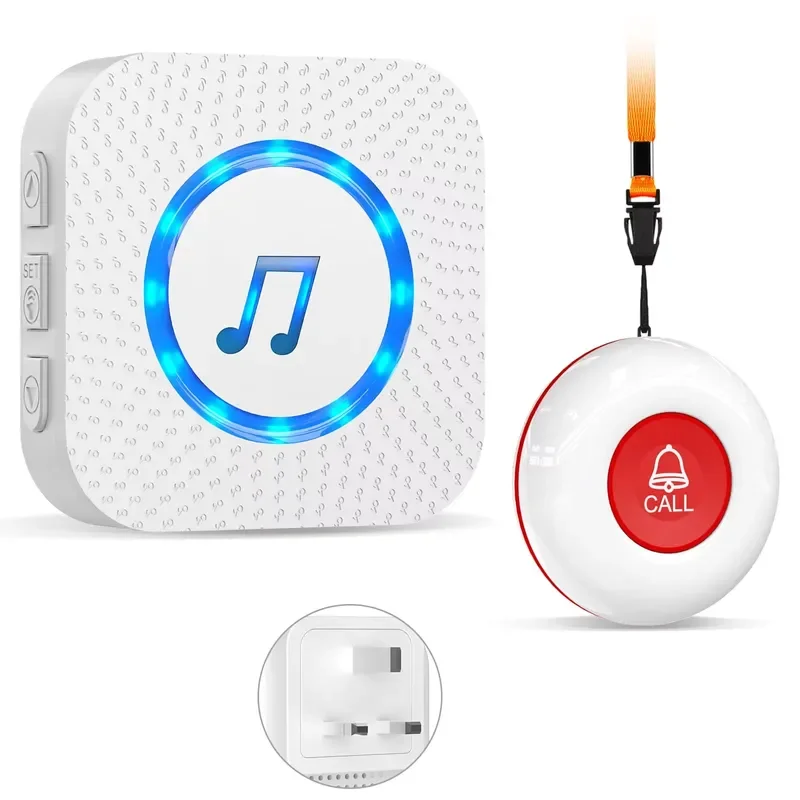500ft 12V Plug-In Receiver Waterproof Transmitter Personal Alarm Call Button SOS Panic Bell Elderly Patients 433MHz
500ft 12V Plug-In Receiver Waterproof Transmitter Personal Alarm Call Button SOS Panic Bell Elderly Patients 433MHz